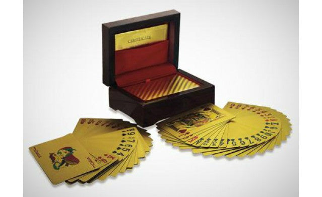 24k Gold Plated Playing Cards